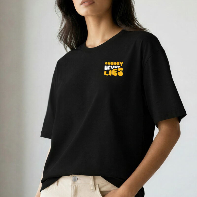 energy never lies crew women's tee