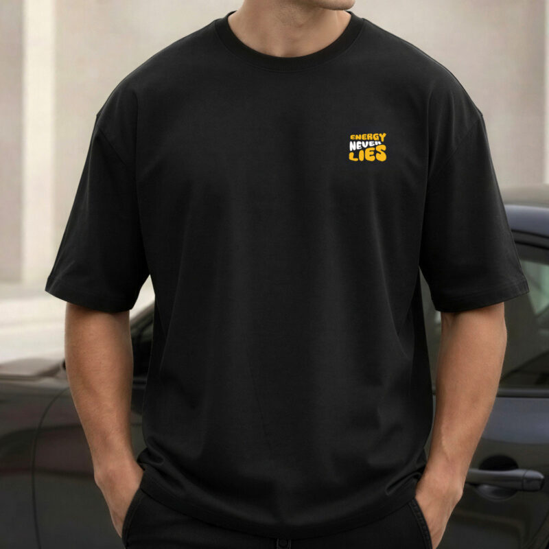 energy never lies crew men's tee