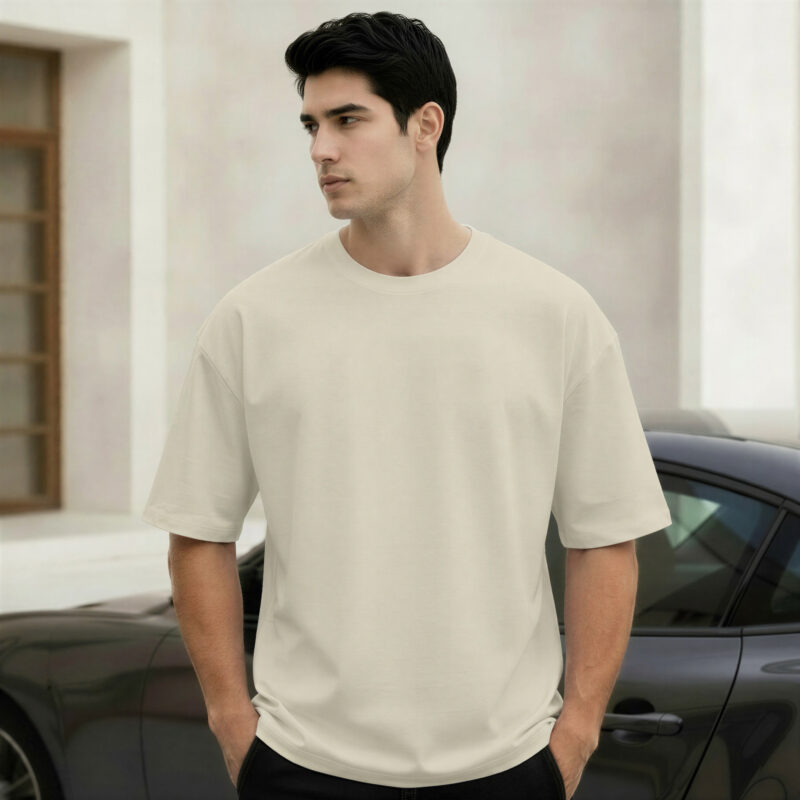 deep ivory crew men's tee